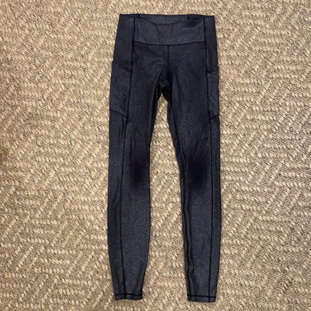 Lululemon Wunder Under Sparkly Size 4 Leggings